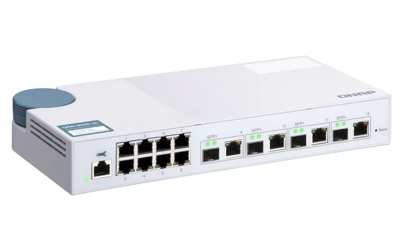 QNAP QSW-M408-4C Netzwerk-Switch Managed L2 Gigabit Ethernet (10/100/1000) Weiß – Bild 4