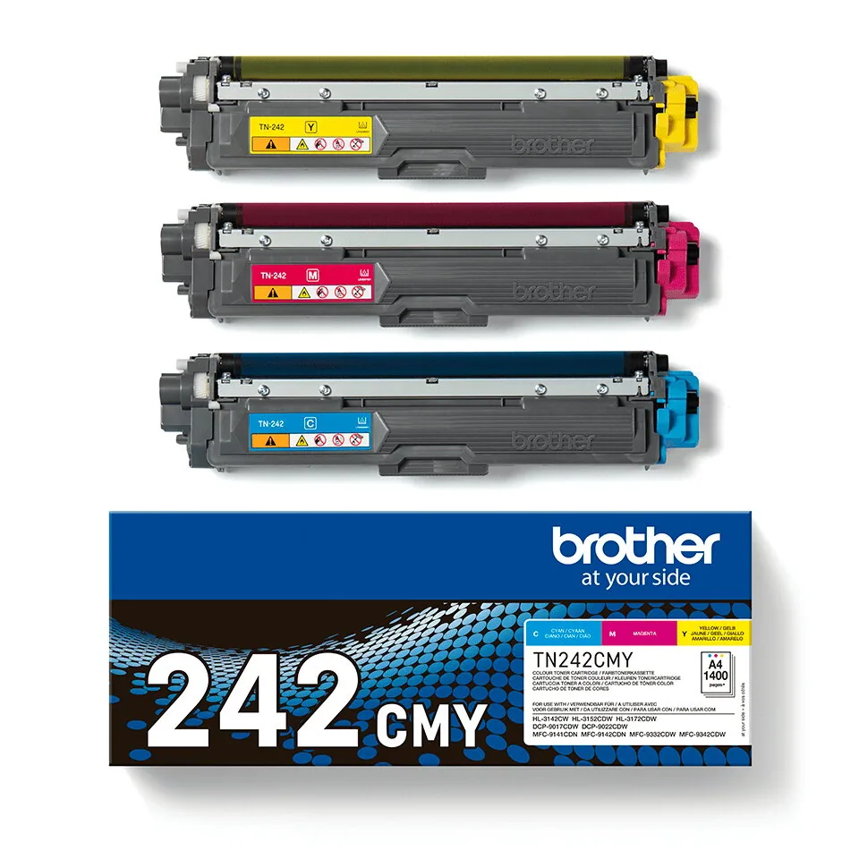 Brother TN-242CMY Tonerkartusche 1 Stück(e) Original Cyan, Magenta, Gelb – Bild 1