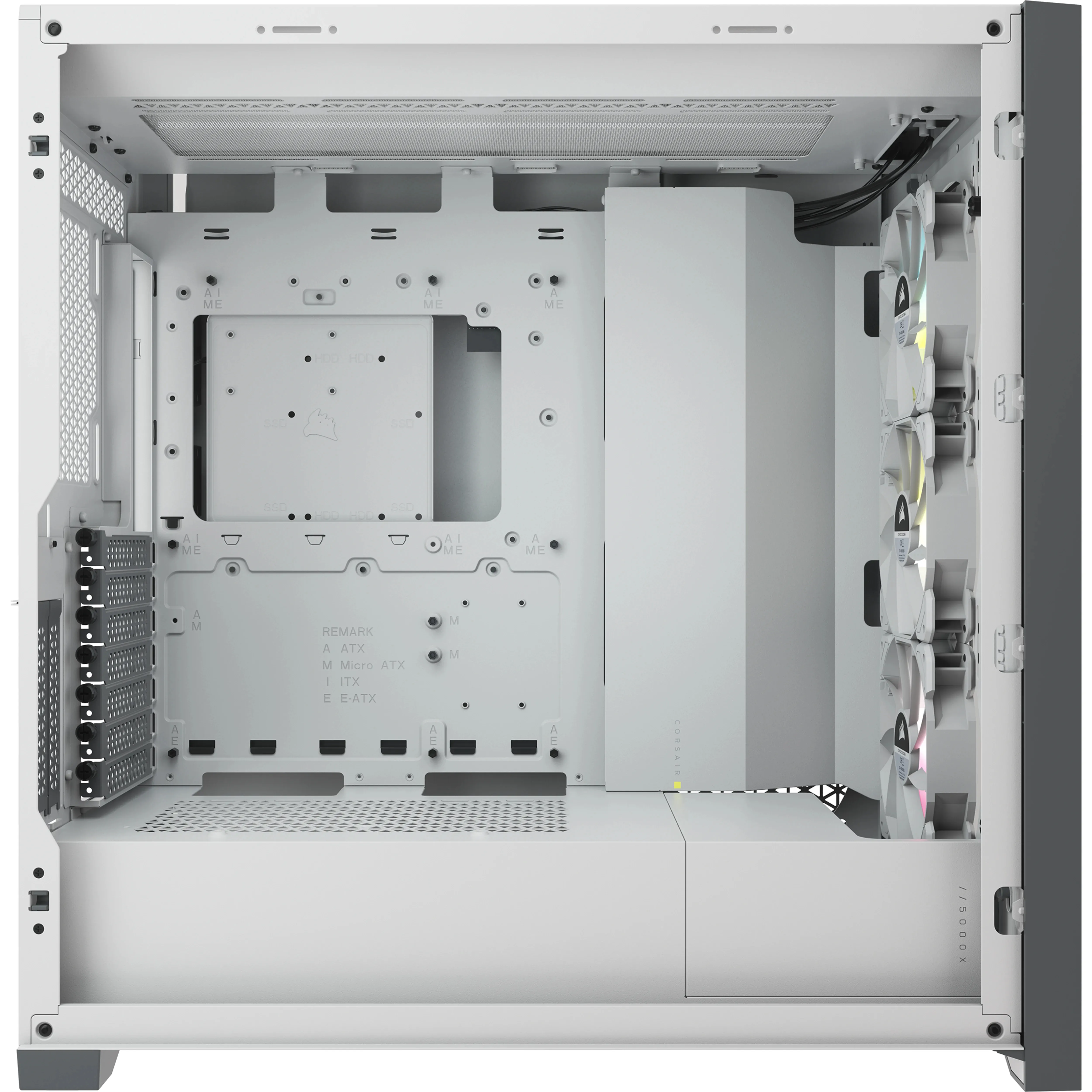 Corsair Geh Midi iCUE 5000X RGB (Tempered Glass) White