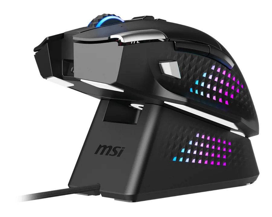 MSI S12-4301370-CLA Maus Gaming Rechts RF Wireless + Bluetooth + USB Type-A Optisch 26000 DPI – Bild 2