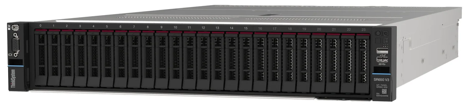Lenovo ThinkSystem SR650 V3 Server Rack (2U) Intel® Xeon® Gold 6530 2,1 GHz 64 GB DDR5-SDRAM 1100 W – Bild 1