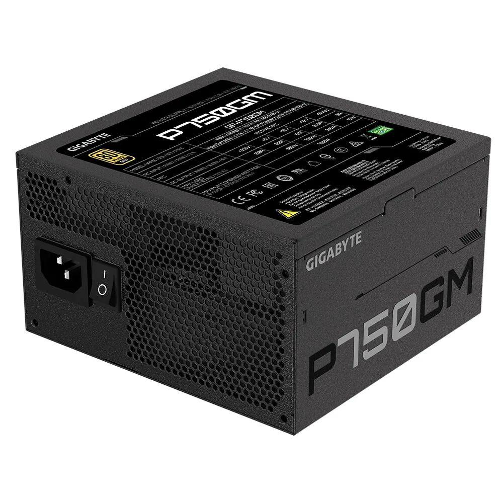 GIGABYTE P750GM Netzteil 750 W 20+4 pin ATX ATX Schwarz – Bild 4