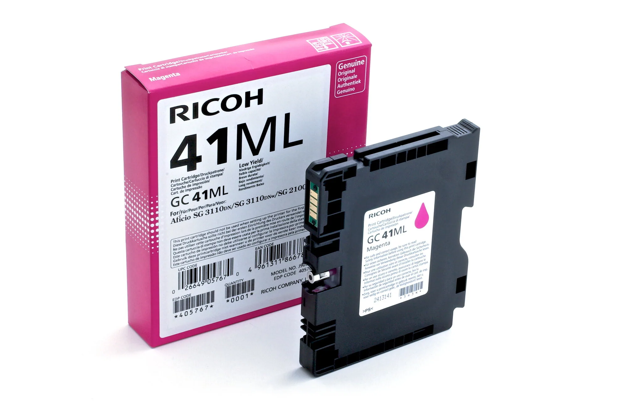 Ricoh 405767 Druckerpatrone 1 Stück(e) Original Magenta – Bild 1