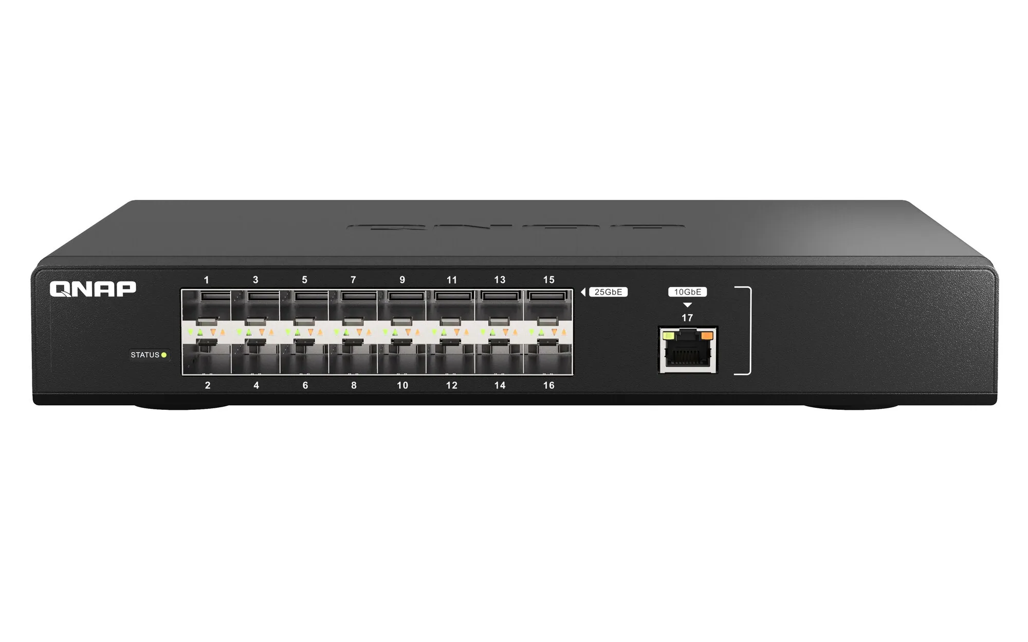 QNAP QSW-M5216-1T Netzwerk-Switch Managed L2 Schwarz – Bild 1