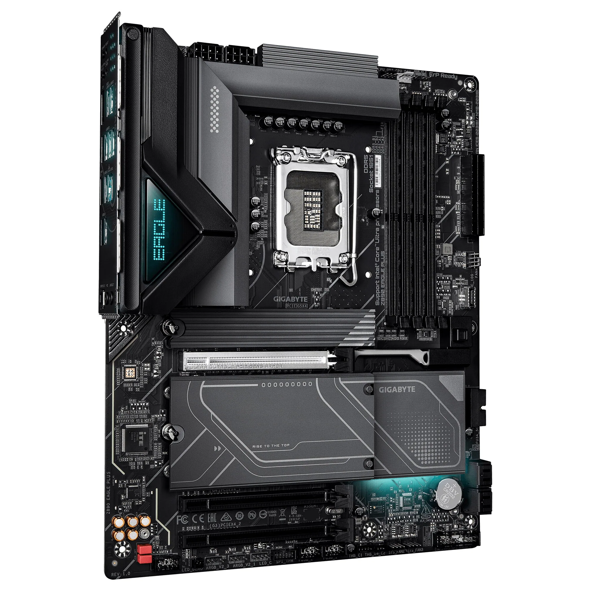 GIGABYTE Z890 EAGLE Plus Mainboard – Unterstützt Intel Core Ultra (Serie 2) CPUs, 14+1+2-Phasen-VRM, bis zu 9466 MHz – Bild 3