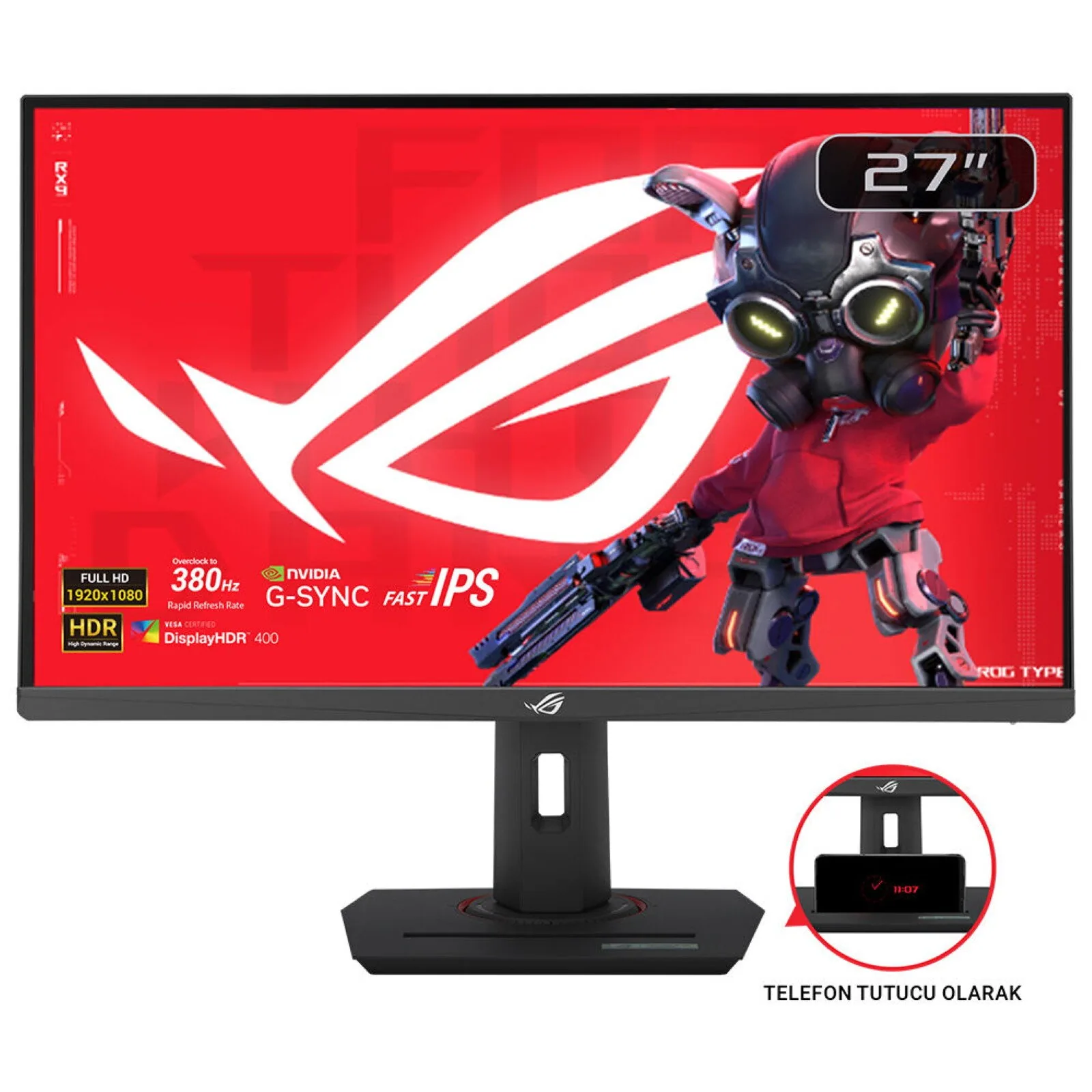 ASUS ROG Strix XG279CNS Computerbildschirm 68,6 cm (27") 1920 x 1080 Pixel Full HD LCD Schwarz – Bild 1
