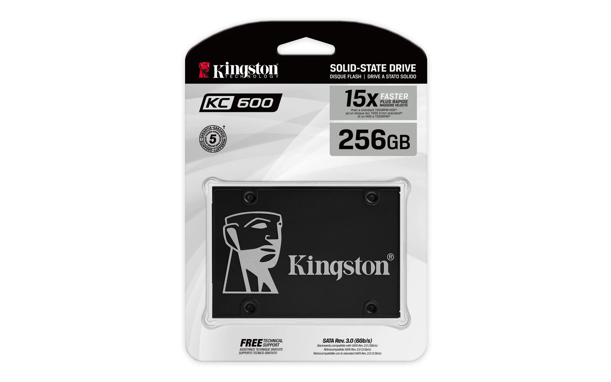 Kingston Technology 256G SSD KC600 SATA3 2.5" – Bild 6