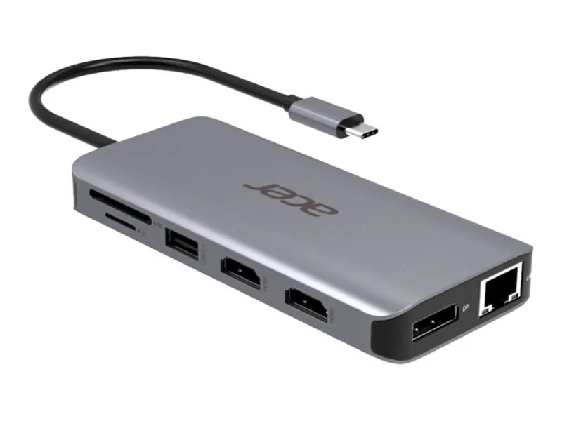 Acer 12in1 Type C dongle 2xUSB3.2/2xUSB2.0/1xSD/TF/1xDP