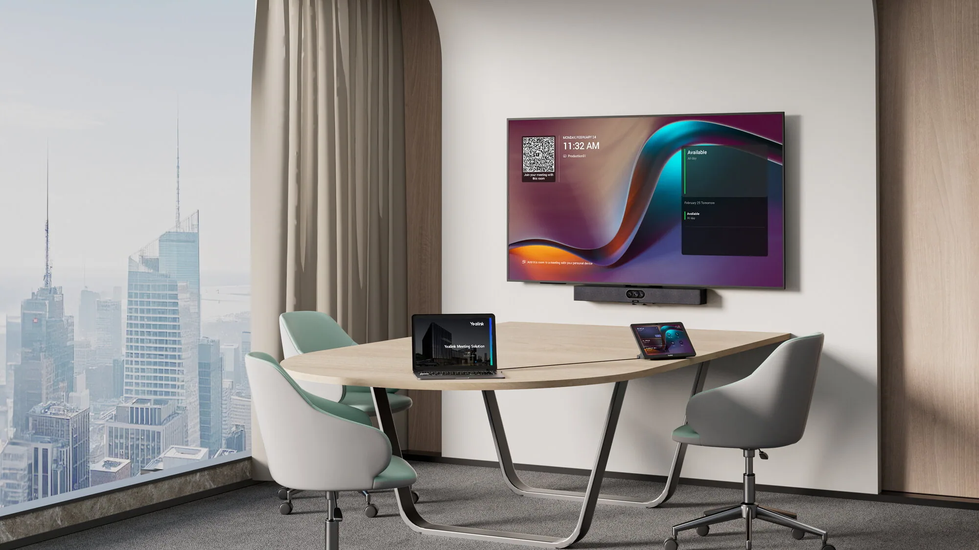 Yealink MeetingDisplay 55 165,1 cm (65") LED 3840 x 2160 Pixel 4K Ultra HD – Bild 2