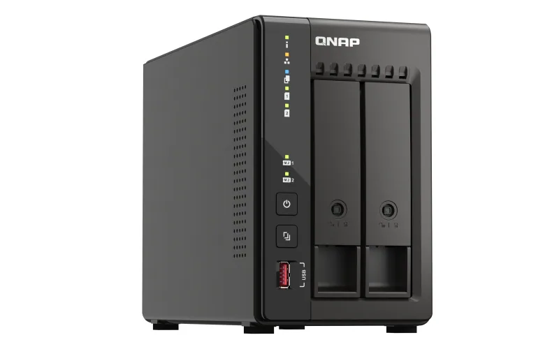 QNAP TS-253E NAS Tower Intel® Celeron® J6412 8 GB 0 TB QNAP QTS Schwarz – Bild 3