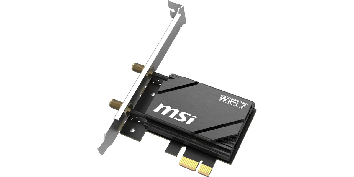 MSI Herald BE6500 WiFi7 PCIe x1 card