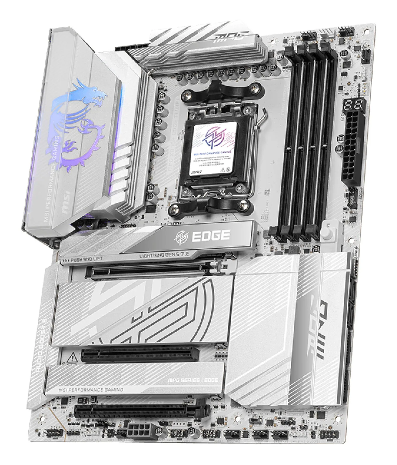 MSI MPG X870E EDGE TI WIFI Motherboard AMD X870E Sockel AM5 ATX – Bild 3
