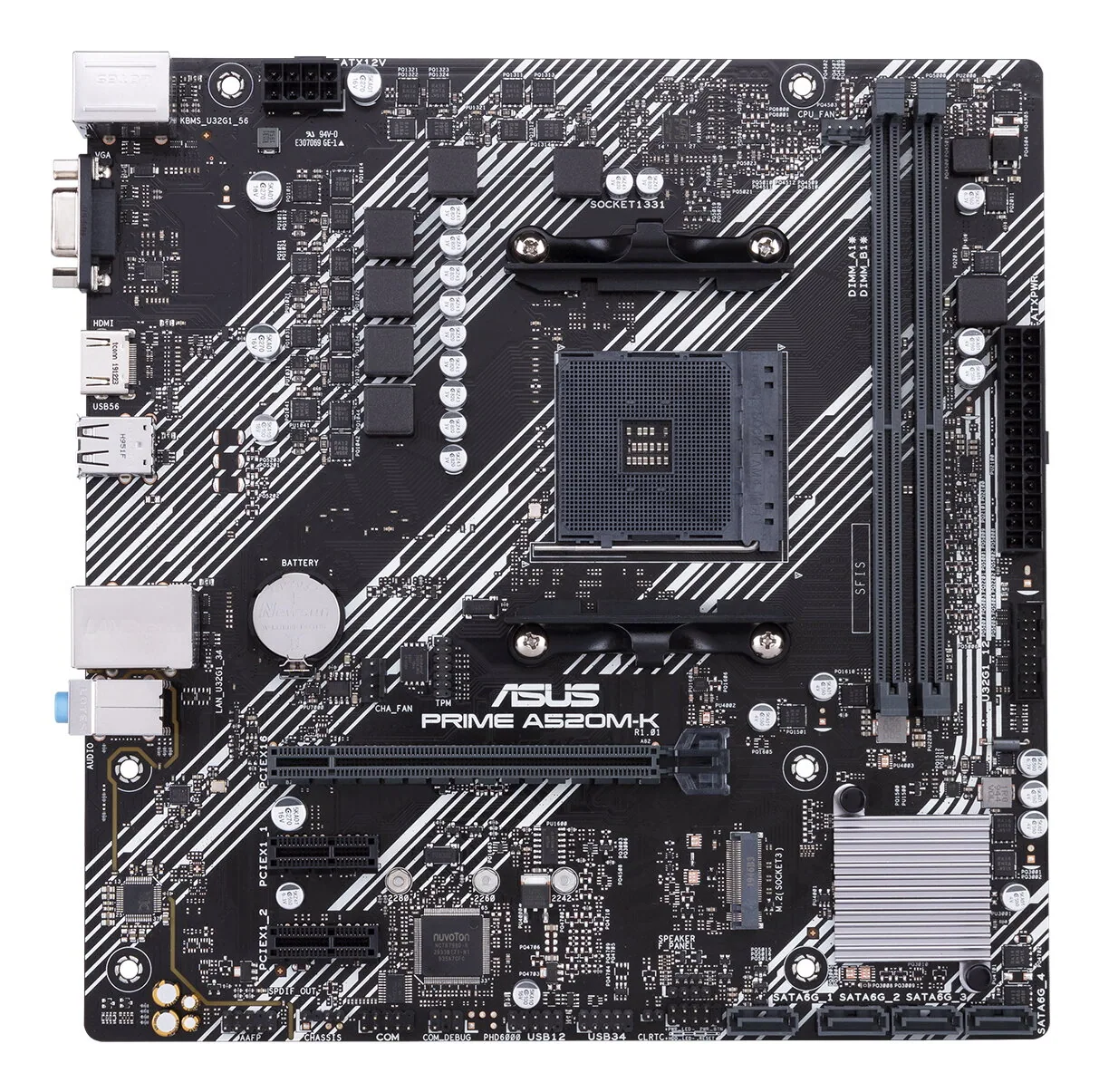 ASUS PRIME A520M-K AMD A520 Sockel AM4 micro ATX – Bild 2