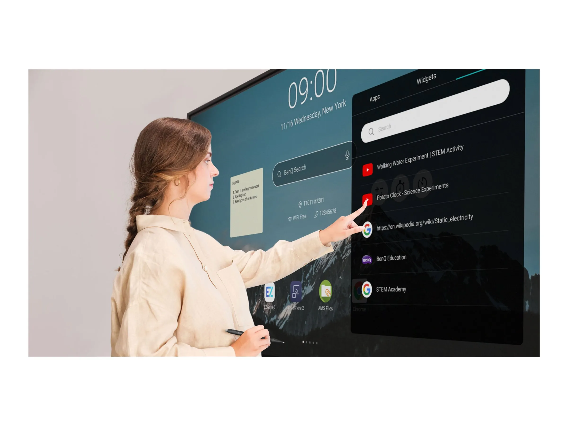 BenQ 190.5cm (75") RE7504   Interactive Flatp.UHD Android (Speditionsversand)