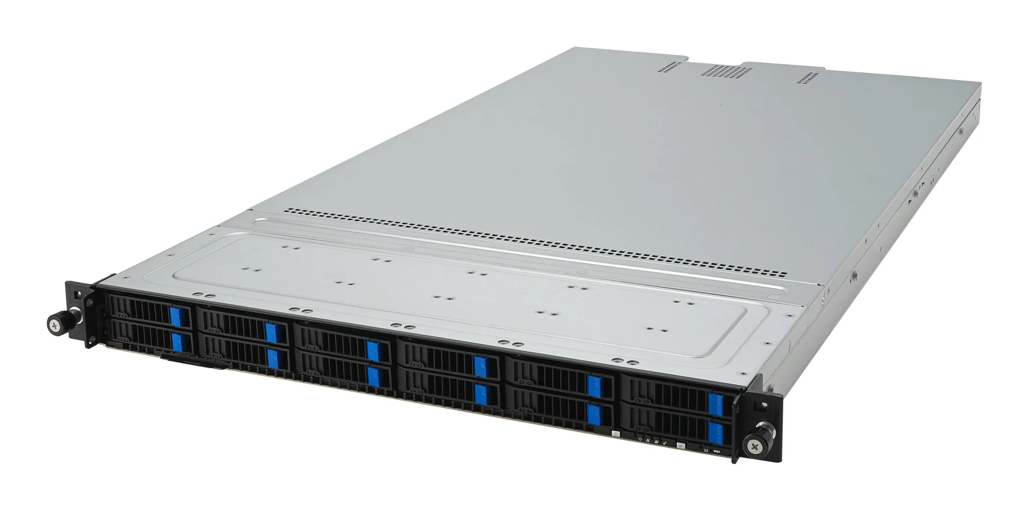 ASUS RS501A-E12-RS12U LGA 6096 Rack (1U) Schwarz, Silber – Bild 1