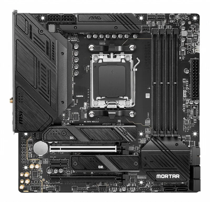 MSI MAG B650M Mortar WIFI AMD B650 Sockel AM5 micro ATX – Bild 1