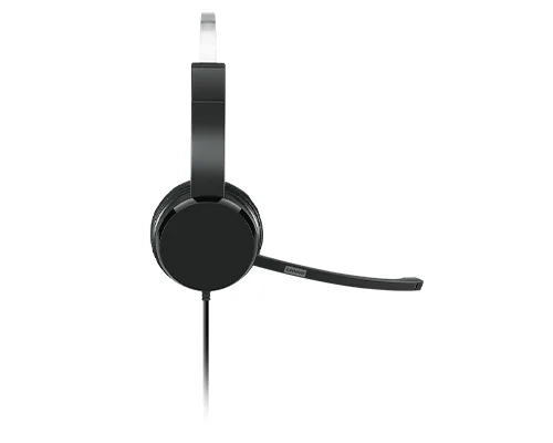 Lenovo 100 Mono Kopfhörer Kabelgebunden Kopfband Büro/Callcenter USB Typ-A Schwarz – Bild 3