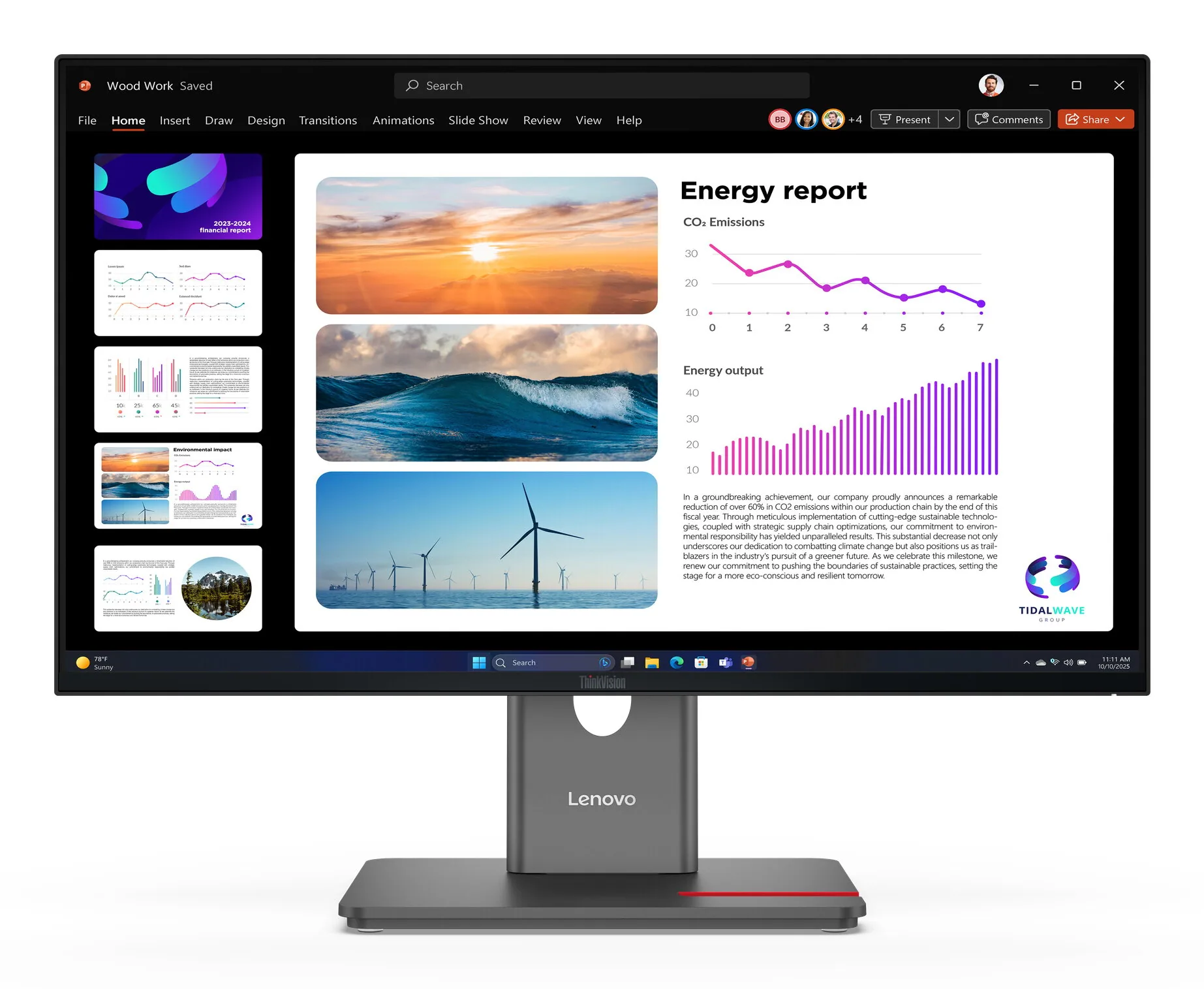 Lenovo ThinkVision P24Q-40 Monitor – Bild 2