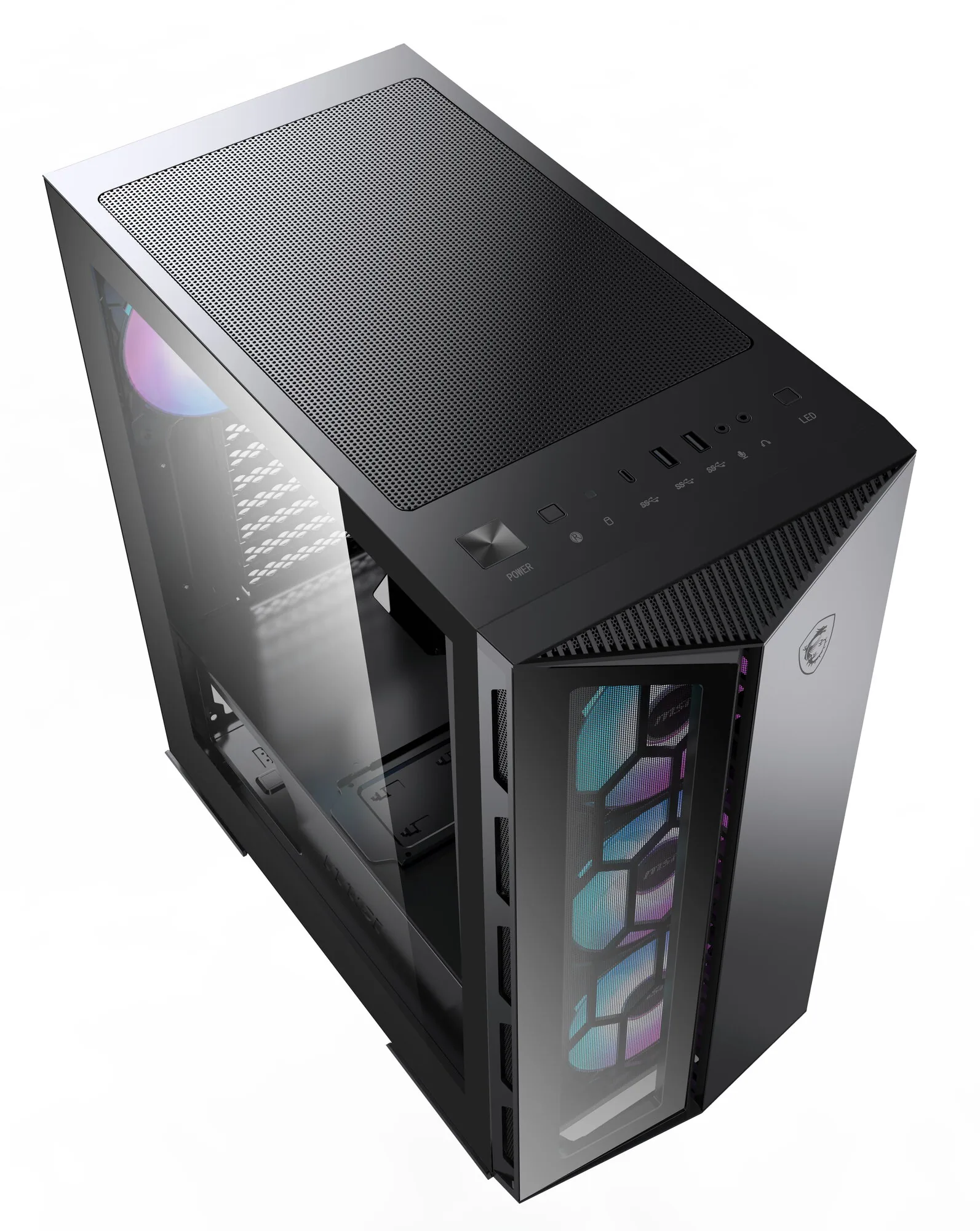 MSI MPG GUNGNIR 110R Computer-Gehäuse Midi Tower Schwarz – Bild 8