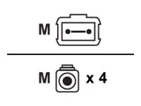 Lenovo 1m MPO-4xLC OM3 MMF Breakout Cable