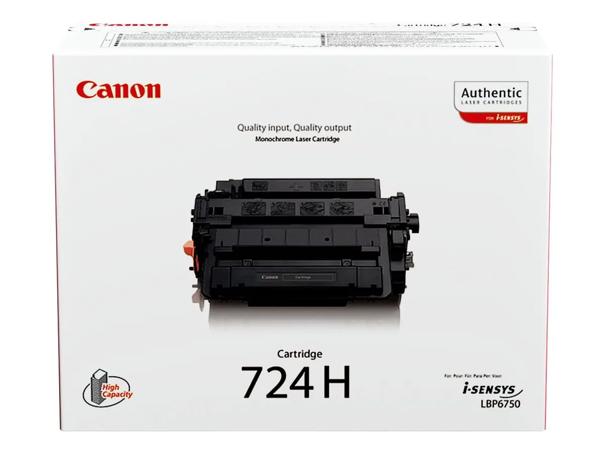 Canon CRG-724H Tonerkartusche Original Schwarz, 724H BK black 12500