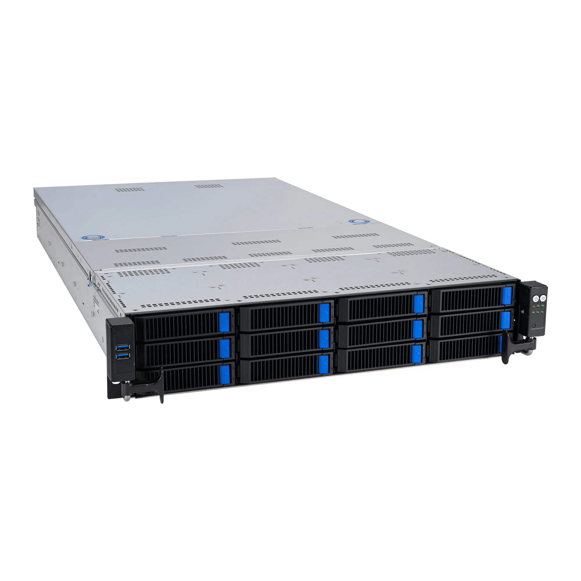 ASUS RS720A-E12-RS12 Socket SP5 Rack (2U) Schwarz, Stahl – Bild 3