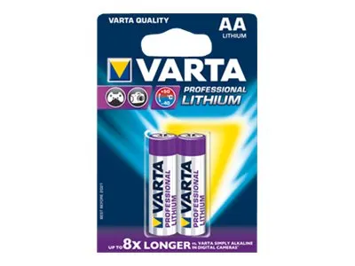 Varta Batterie Lithium AA 2 Stück