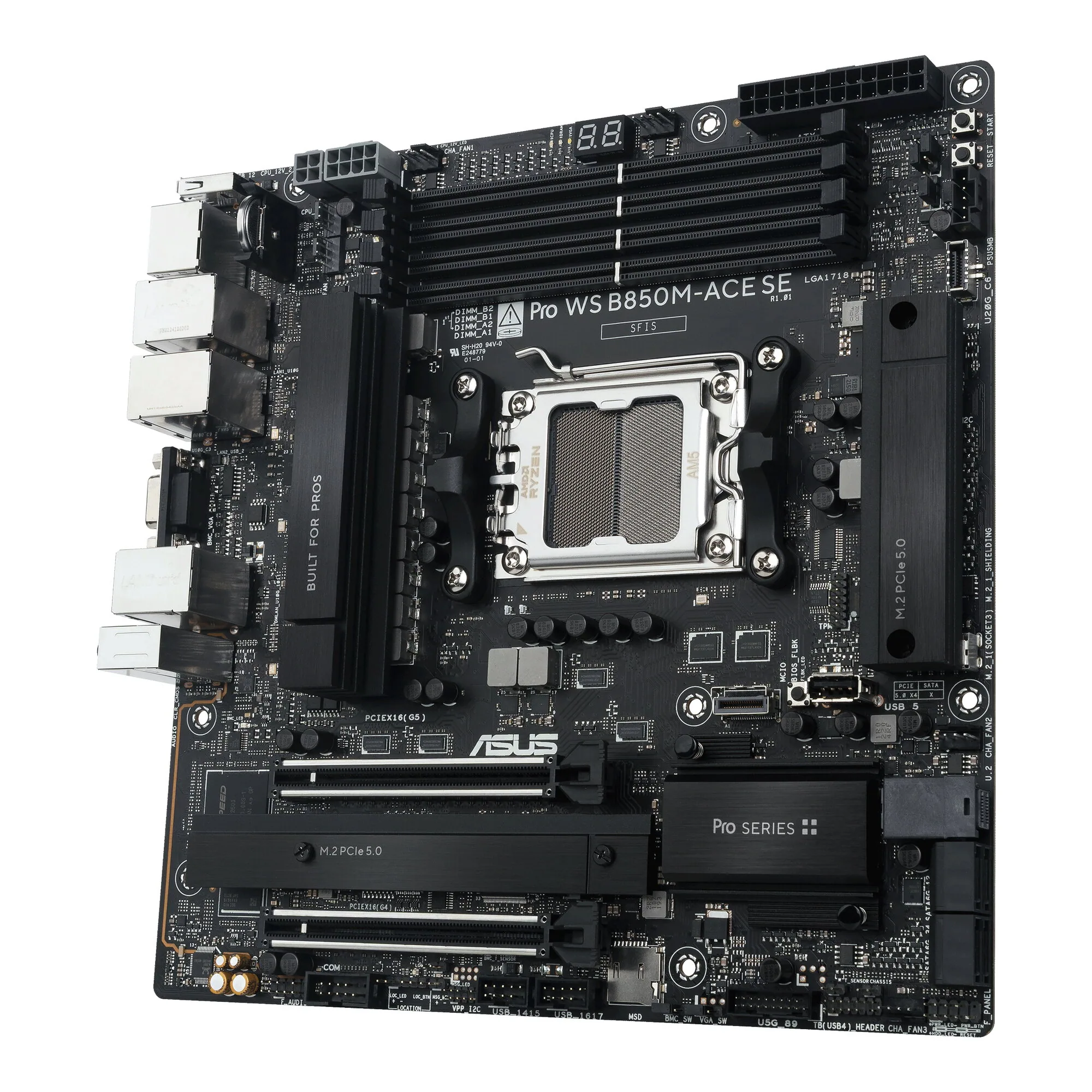 ASUS PRO WS B850M-ACE SE AMD B850 Sockel AM5 micro ATX – Bild 3