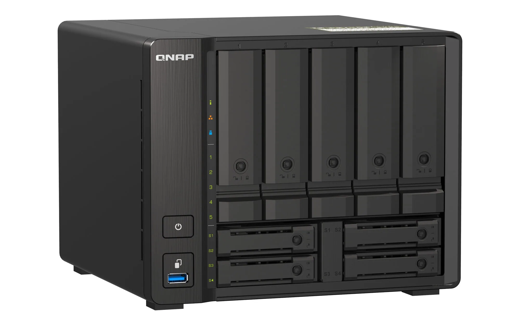 QNAP TS-H973AX NAS Tower Ryzen Embedded V1500B 8 GB DDR4 0 TB QuTS hero Schwarz – Bild 2