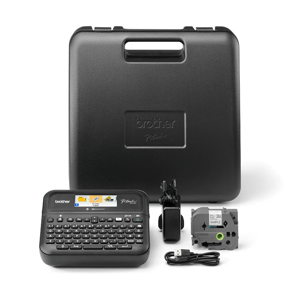 Brother PT-D610BTVP Etikettendrucker Wärmeübertragung 180 x 360 DPI 30 mm/sek Verkabelt & Kabellos TZe Bluetooth – Bild 1