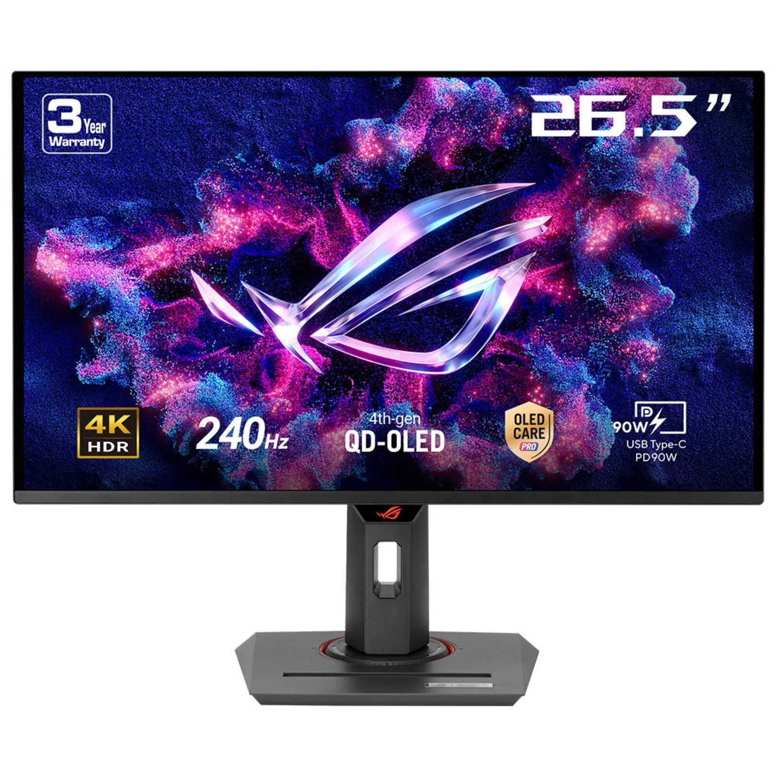 ASUS ROG Strix OLED XG27UCDMG Computerbildschirm 67,3 cm (26.5") 3840 x 2160 Pixel 4K Ultra HD QD-OLED Schwarz – Bild 1