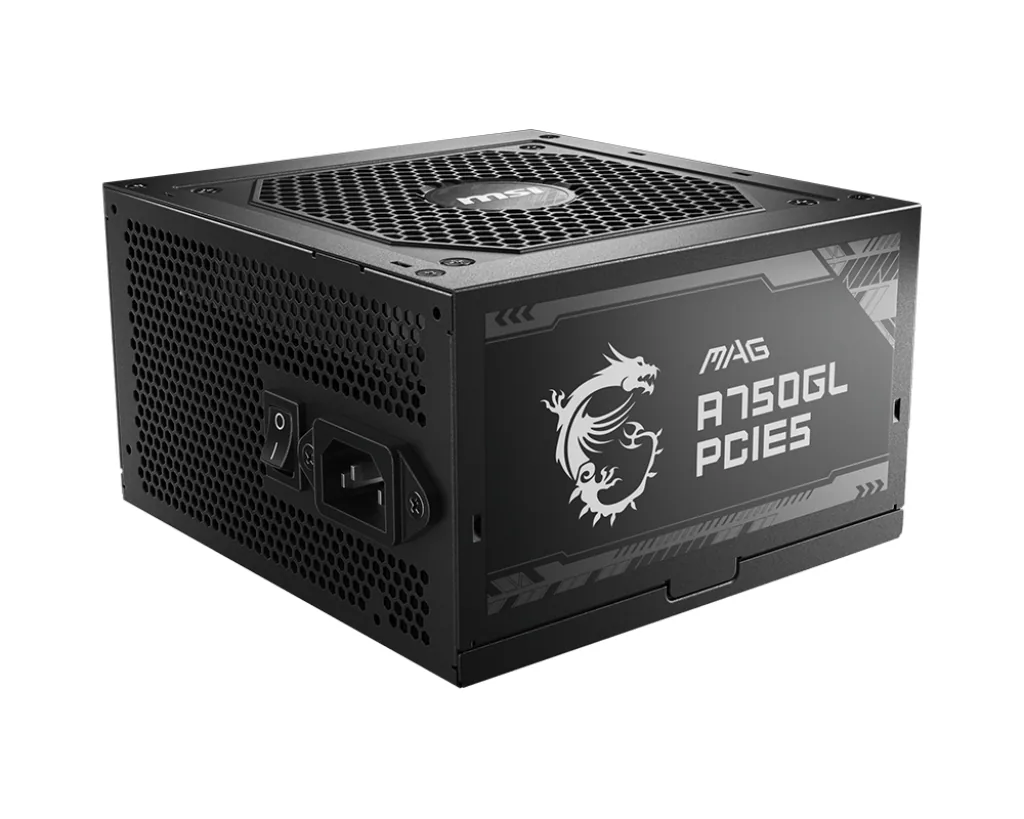 MSI MAG A750GL PCIE5 Netzteil 750 W 20+4 pin ATX ATX Schwarz – Bild 1