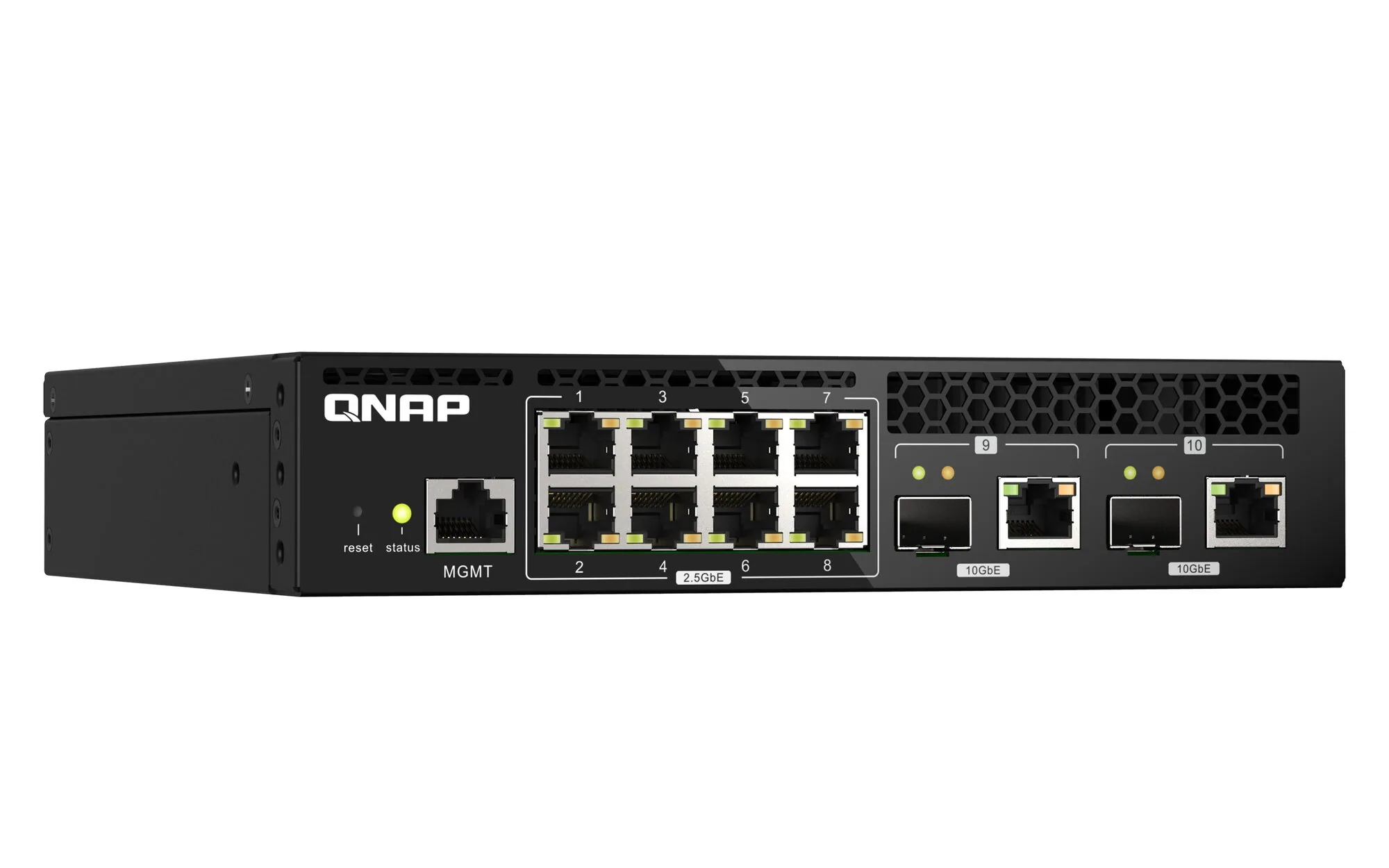 QNAP QSW-M2108R-2C Netzwerk-Switch Managed L2 2.5G Ethernet (100/1000/2500) Power over Ethernet (PoE) Schwarz – Bild 2