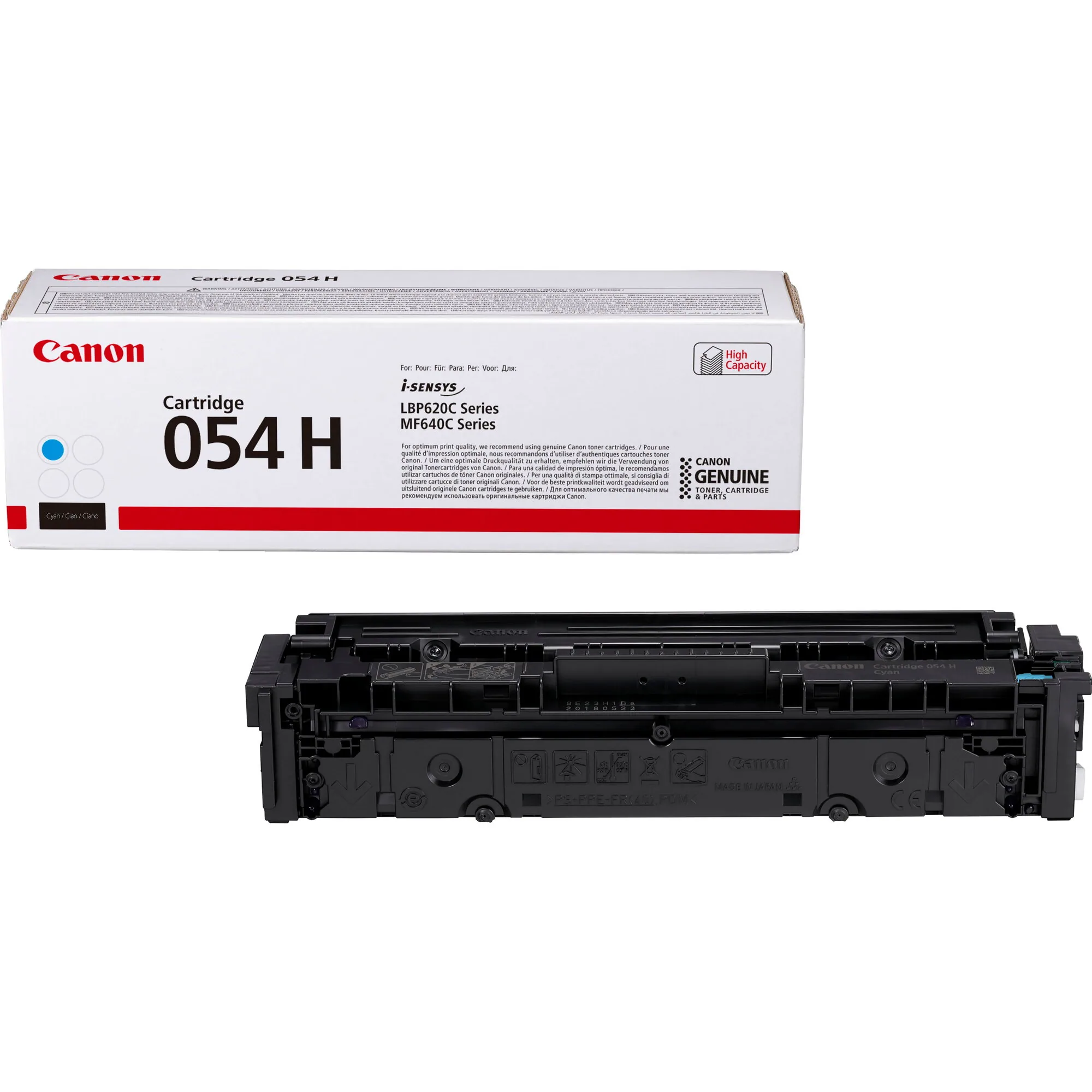 Canon 054 H High Yield Toner-Cartridge, Cyan – Bild 1