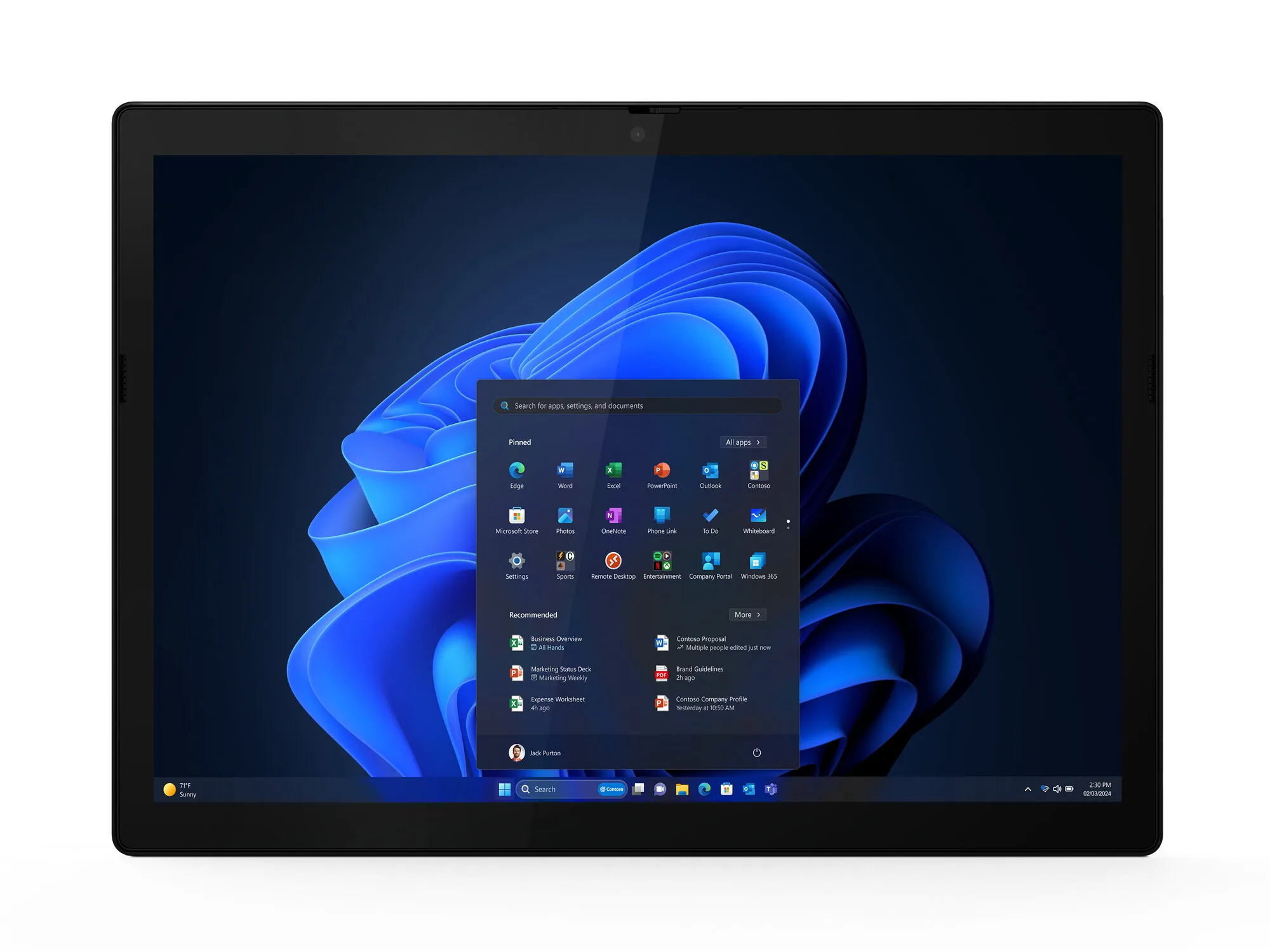 Lenovo ThinkPad X12 Detachable Gen 2 Intel Core Ultra 7 164U Hybrid (2-in-1) 31,2 cm (12.3") Touchscreen Full HD+ 32 GB LPDDR5x-SDRAM 1 TB SSD Wi-Fi 6E (802.11ax) Windows 11 Pro Schwarz Deutsch – Bild 7