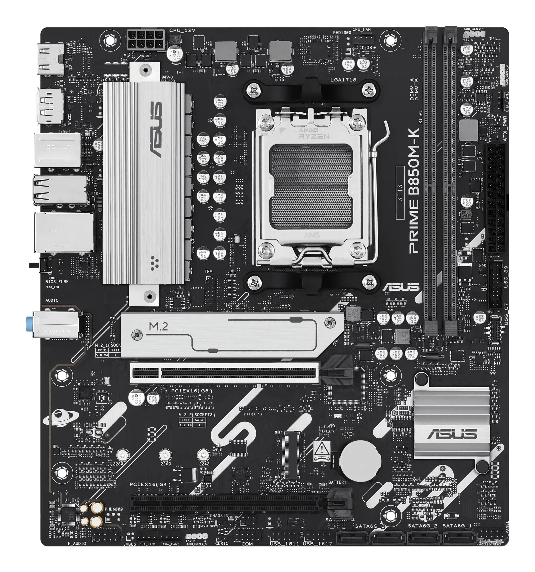 ASUS PRIME B850M-K AMD B850 Sockel AM5 micro ATX – Bild 2
