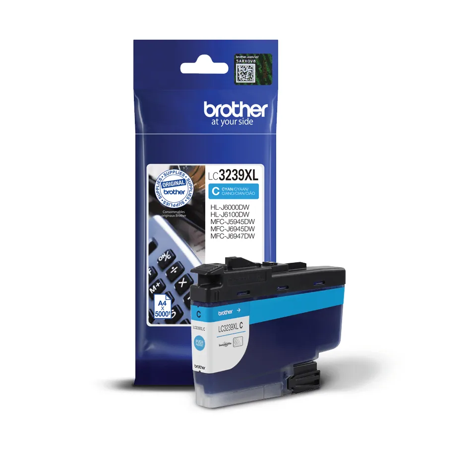Brother LC3239XLC Druckerpatrone 1 Stück(e) Original Hohe (XL-) Ausbeute Cyan – Bild 1