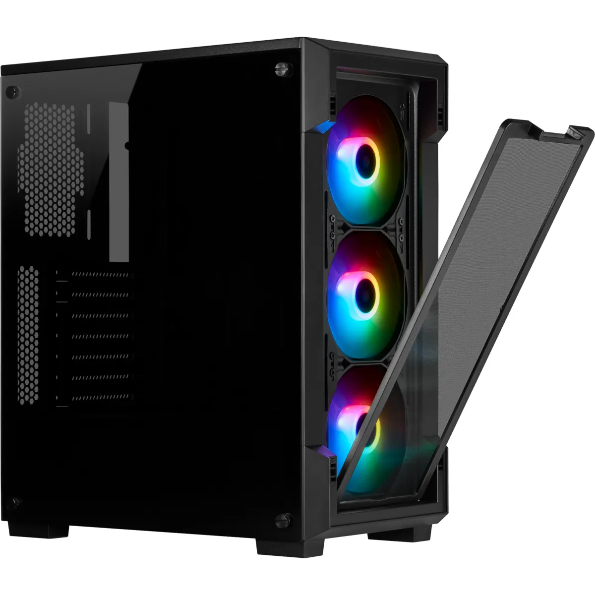 Corsair Geh Midi iCUE 220T RGB Smart Tempered Glas (B)