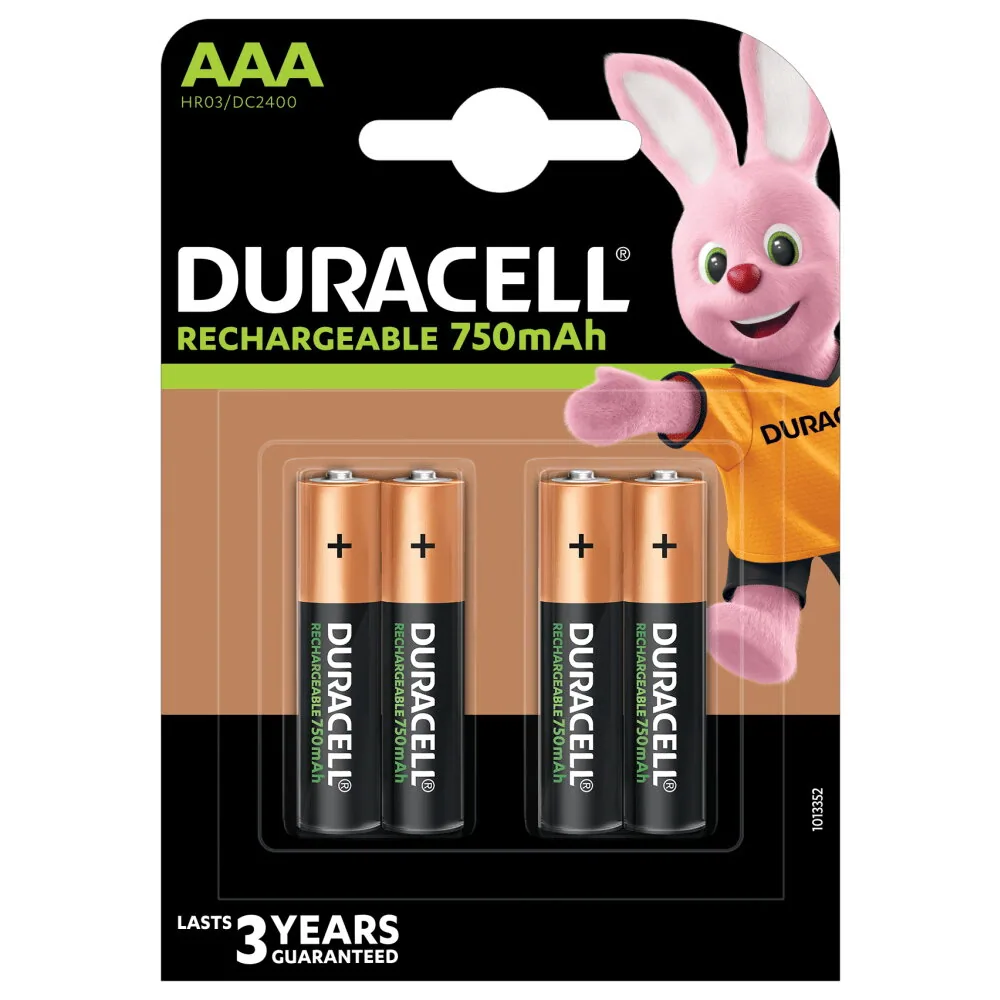 Duracell AAA (4pcs) Wiederaufladbarer Akku Nickel-Metallhydrid (NiMH) – Bild 2