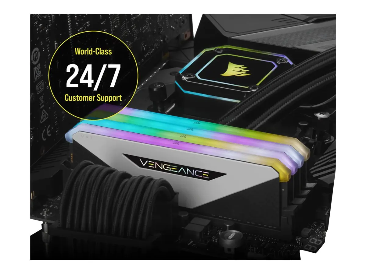Corsair VENGEANCE RGB DDR4-3200 CL16 32 GB Kit (4x 8 GB) (CMN32GX4M4Z3200C16W)