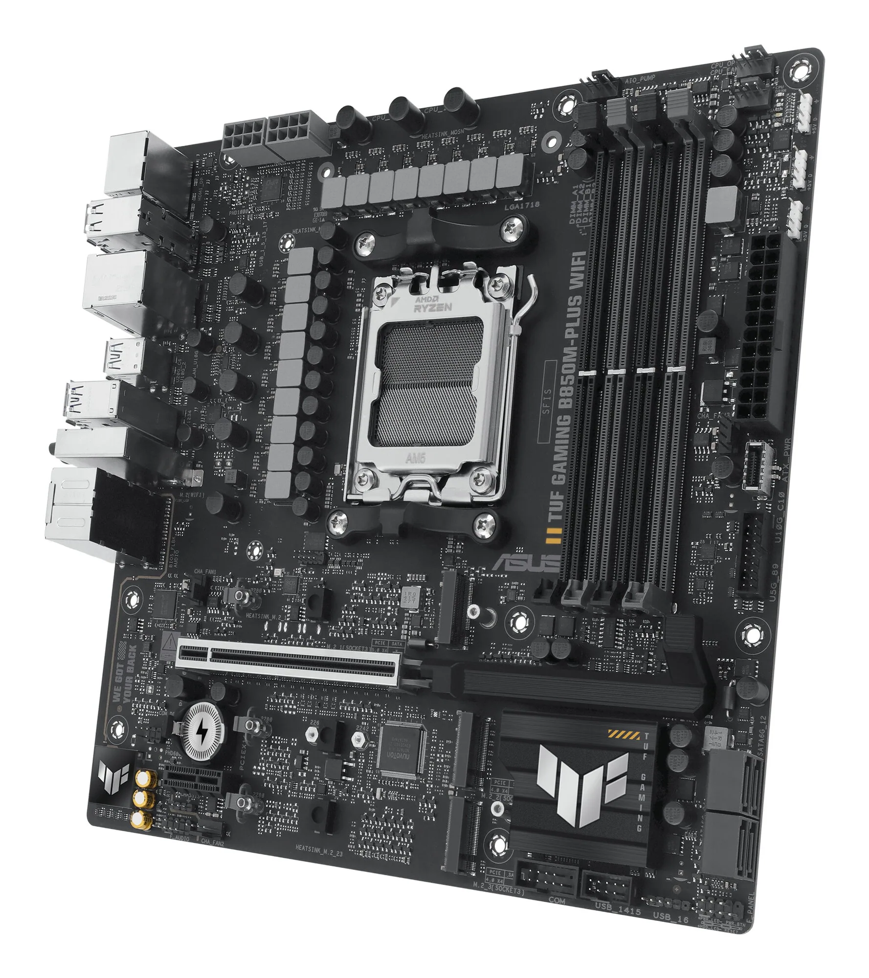 ASUS TUF GAMING B850M-PLUS WIFI AMD B850 Sockel AM5 micro ATX – Bild 5