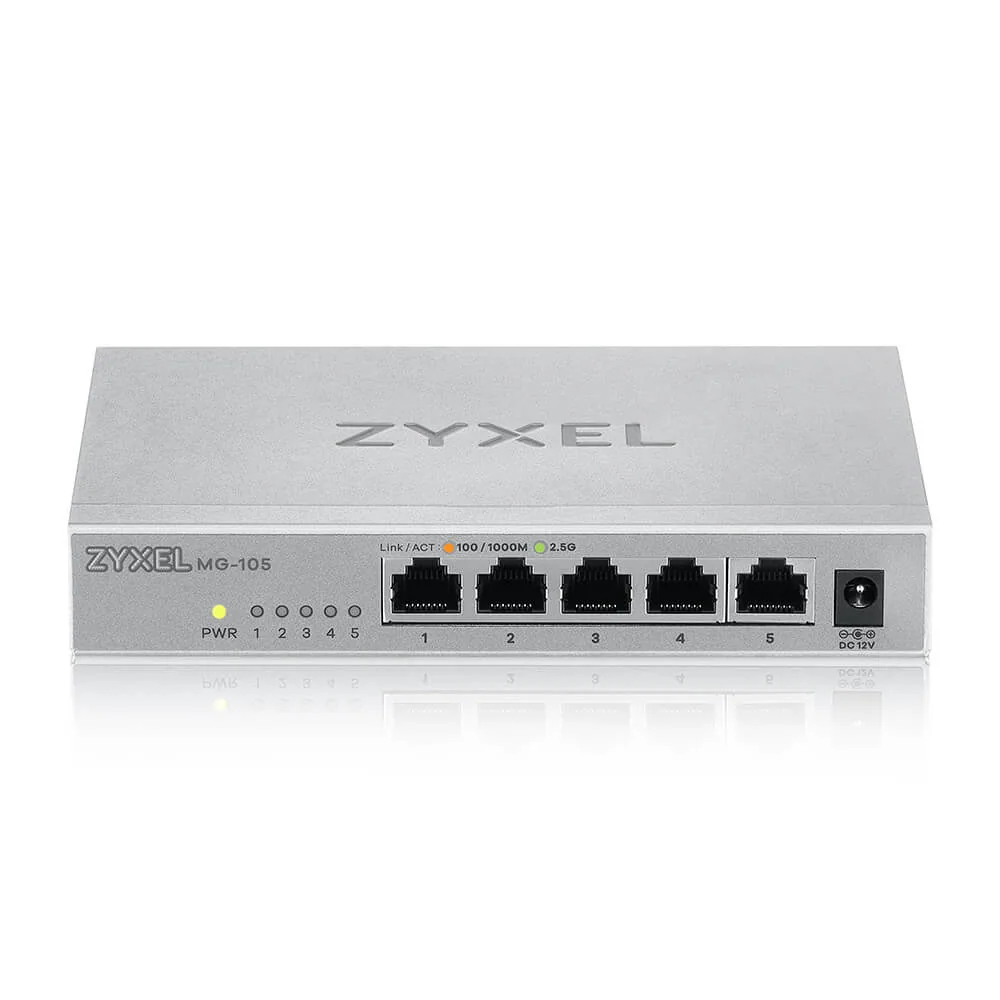 Zyxel XMG-105 Unmanaged 2.5G Ethernet (100/1000/2500) Grau – Bild 2