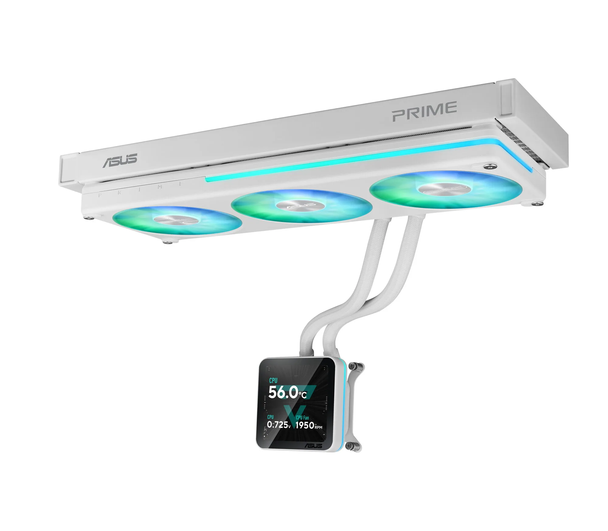 ASUS PRIME SLC II 360 ARGB LCD WHT Prozessor All-in-One-Flüssigkeitskühler 12 cm Weiß 1 Stück(e) – Bild 2