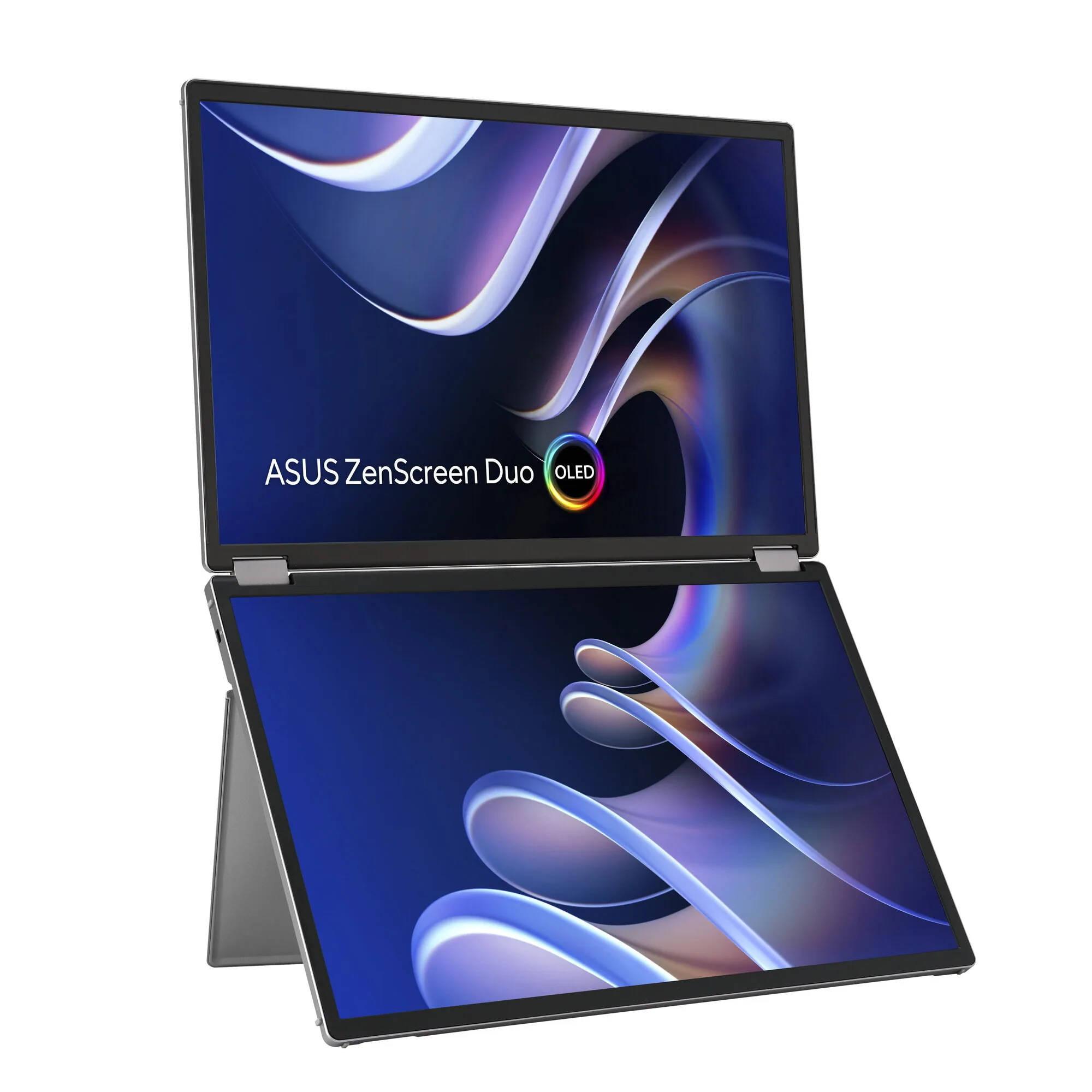 ASUS ZenScreen Duo OLED MQ149CD Computerbildschirm 35,6 cm (14") 1920 x 1200 Pixel WUXGA Silber – Bild 2