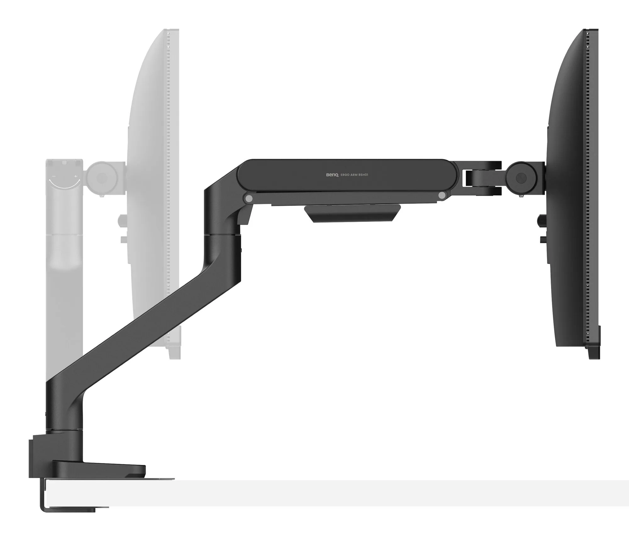 BenQ Ergo Arm BSH01 114,3 cm (45") Tisch/Bank Schwarz – Bild 3