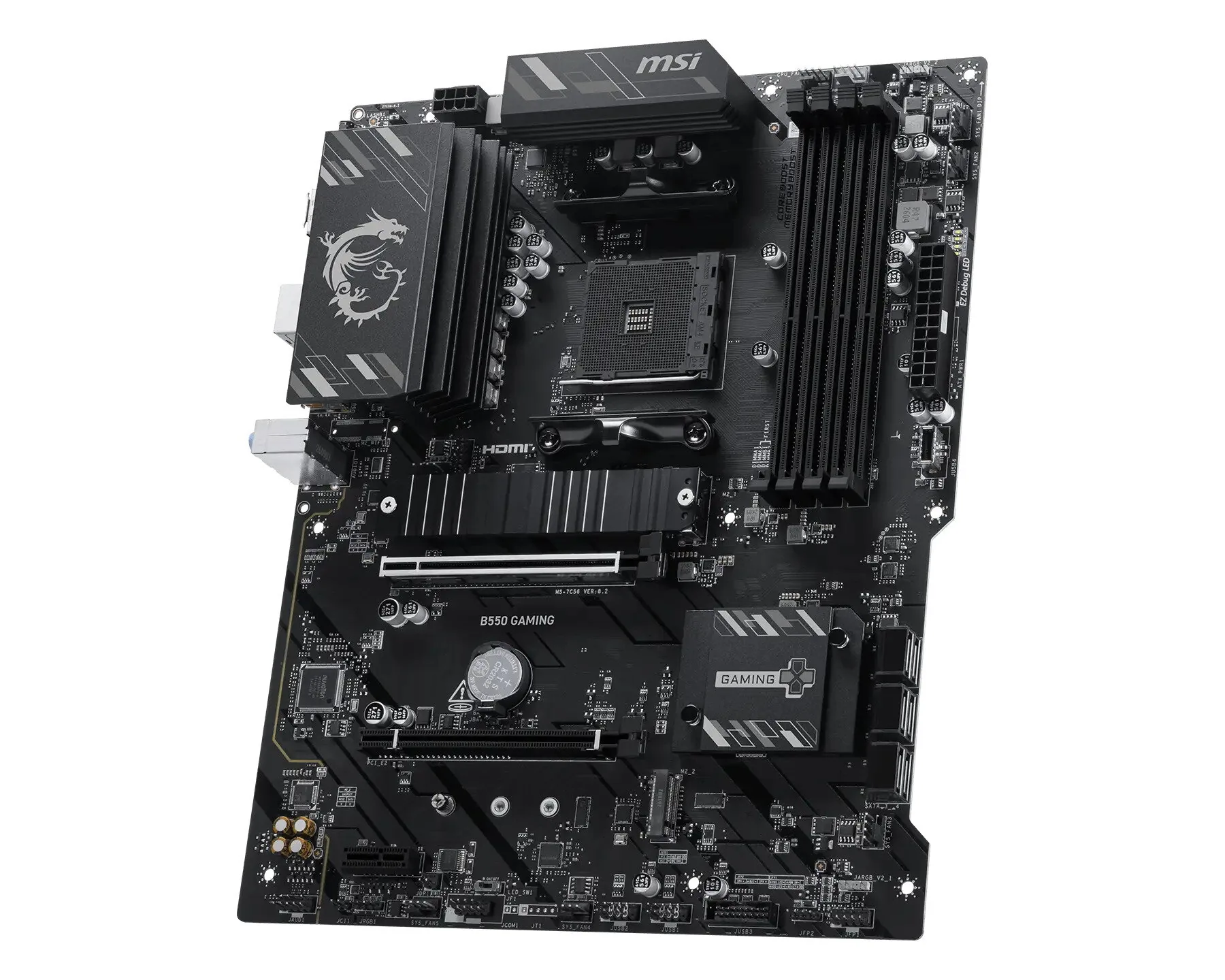 MSI B550 GAMING Motherboard AMD B550 Sockel AM4 ATX – Bild 2