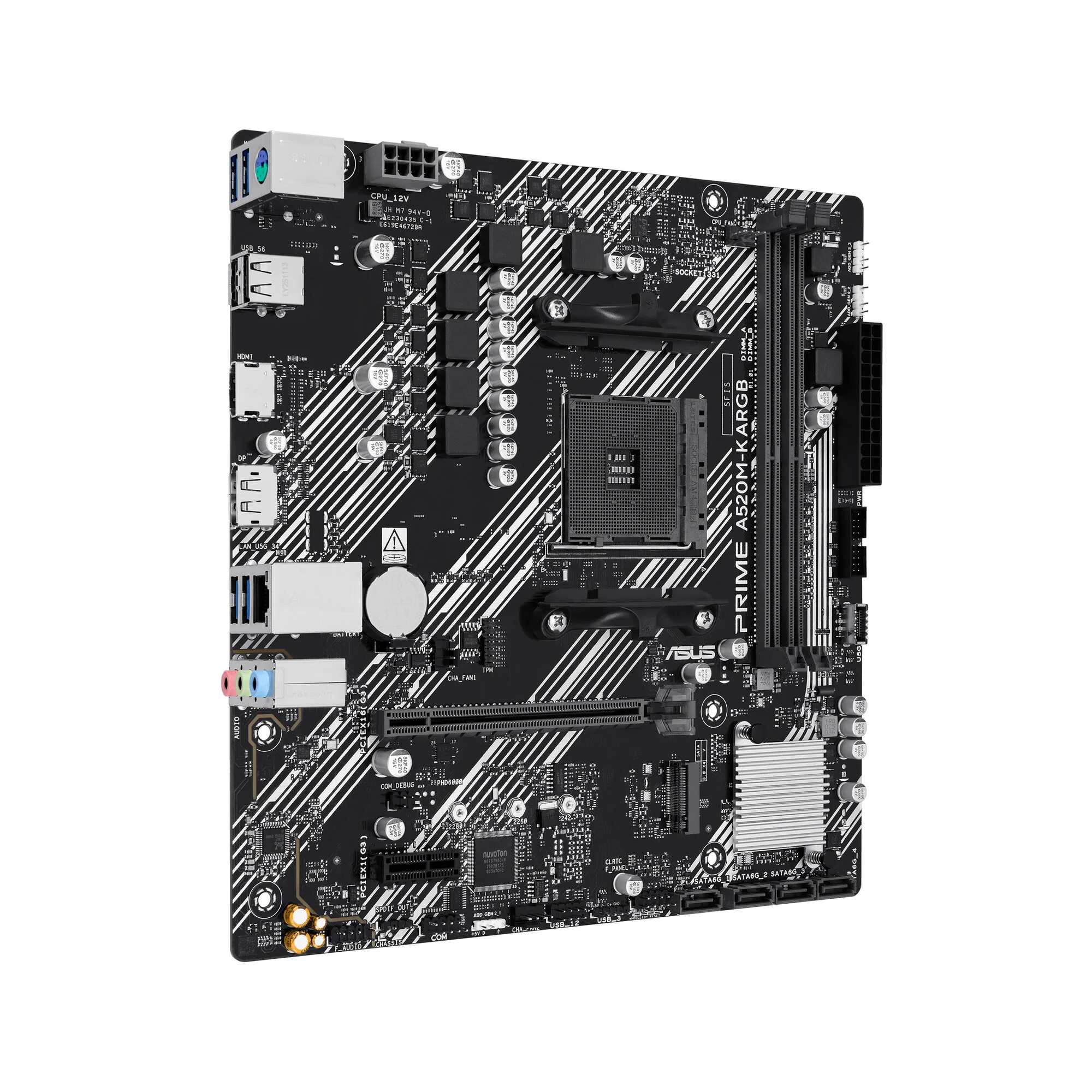 ASUS PRIME A520M-K ARGB AMD A520 Sockel AM4 micro ATX – Bild 2