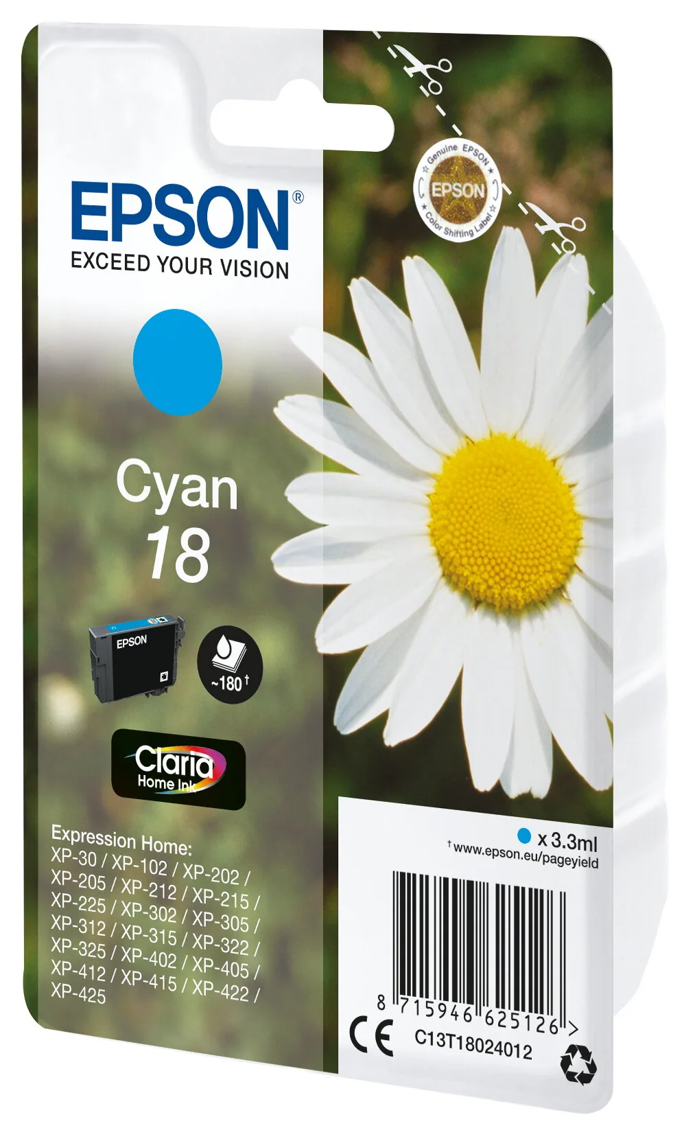 Epson Daisy 18 Gänseblume Claria Home Single Cyan Tinte – Bild 1