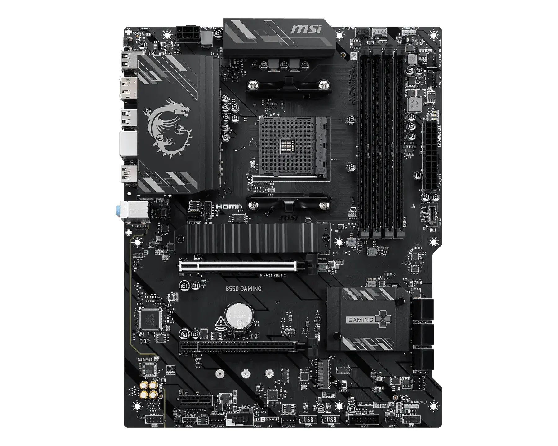 MSI B550 GAMING Motherboard AMD B550 Sockel AM4 ATX – Bild 1