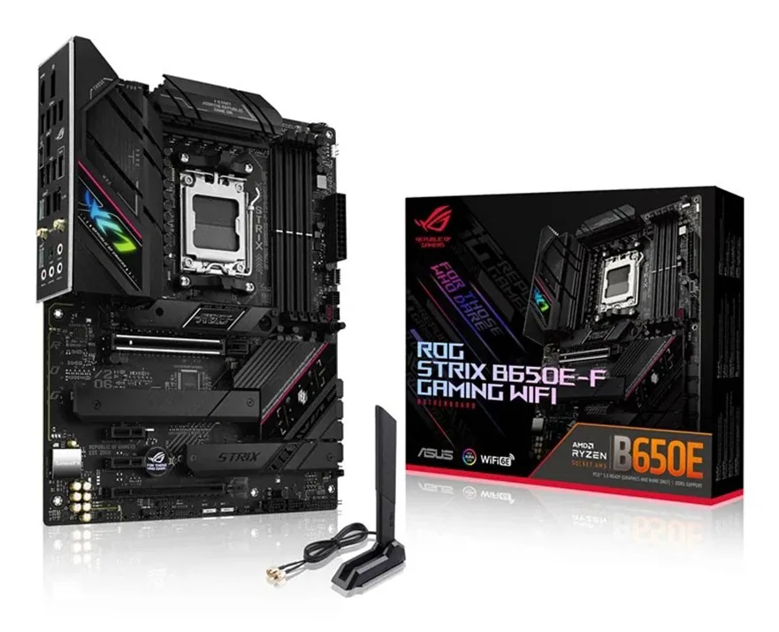 ASUS ROG STRIX B650E-F GAMING WIFI AMD B650 Sockel AM5 ATX – Bild 1